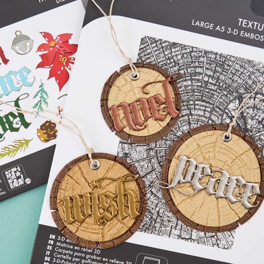 Tim Holtz Alterations 3D A5 Embossing Folder - Tree Rings (by Sizzix) SAL667258