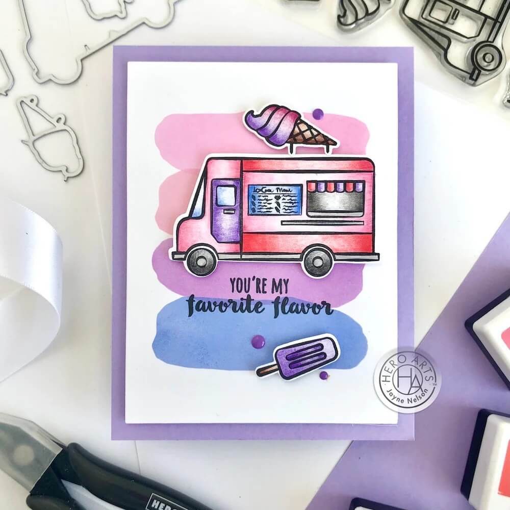 Hero Arts Clear Stamps and Dies - Ice Cream Truck SB364