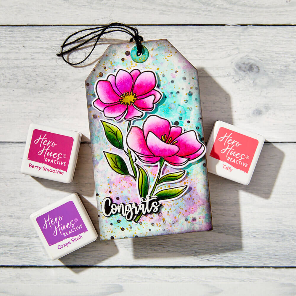Hero Arts Stamp & Cut - Blossoms & Birdsong Collection - Here For You SB501