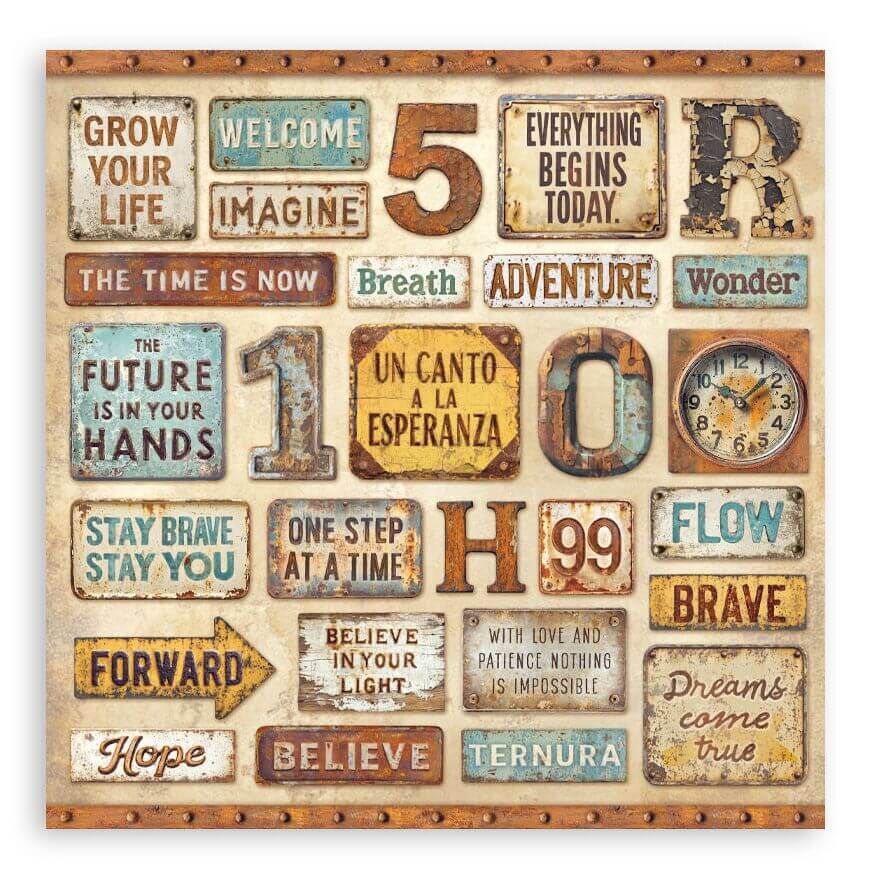 Stamperia Backgrounds Double-Sided Paper Pad 12"X12" 10/Pkg - A New Beginning SBBL184