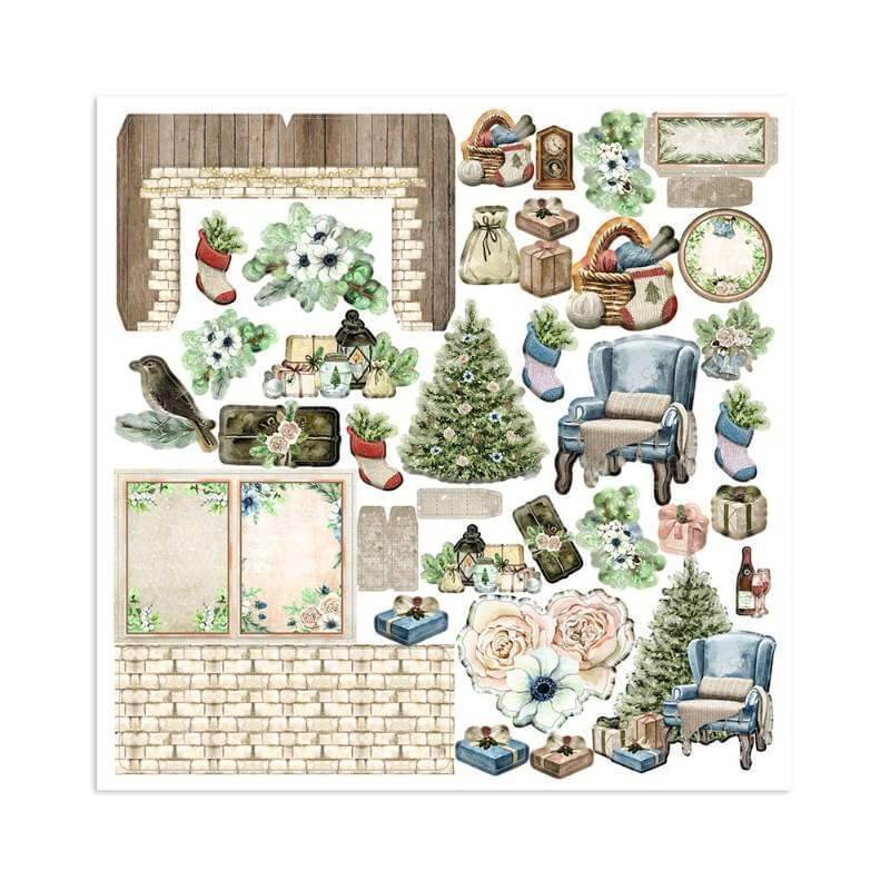 Stamperia 3D Paper Kit - Romantic Cozy Winter SBPOP15