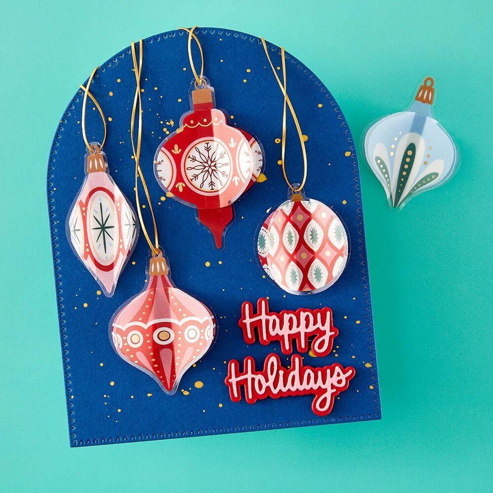 Spellbinders Dimensional Stickers - Dear Santa Ornaments SCSE-048