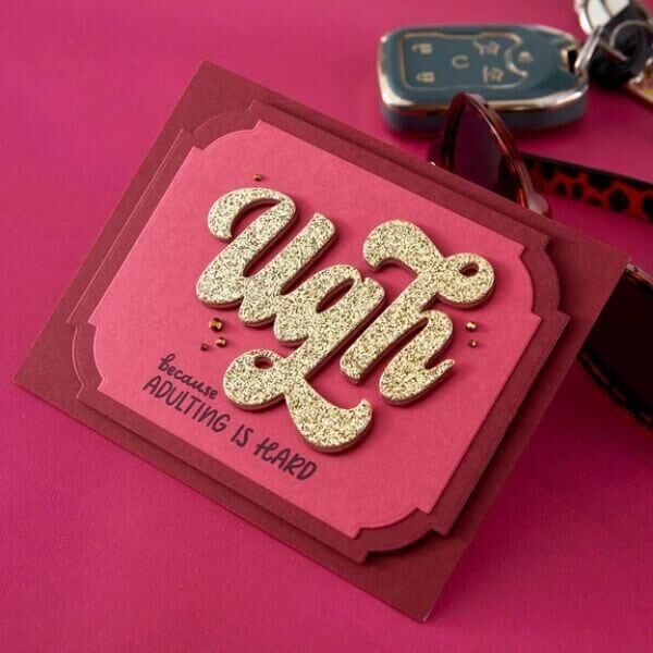 Spellbinders Clear Stamps & Die Set - Ugh Clear SDS-218