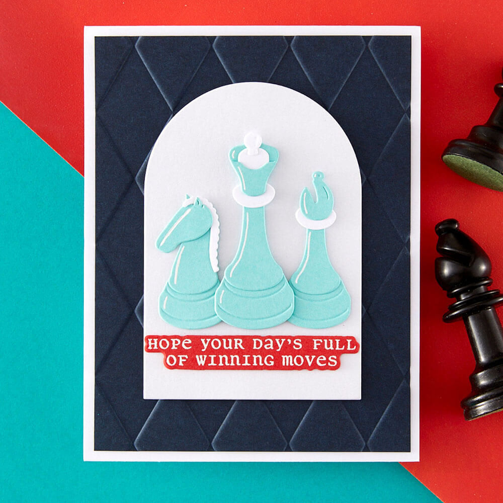 Spellbinders Clear Stamps & Die Set - Well Played Sentiments SDS-227