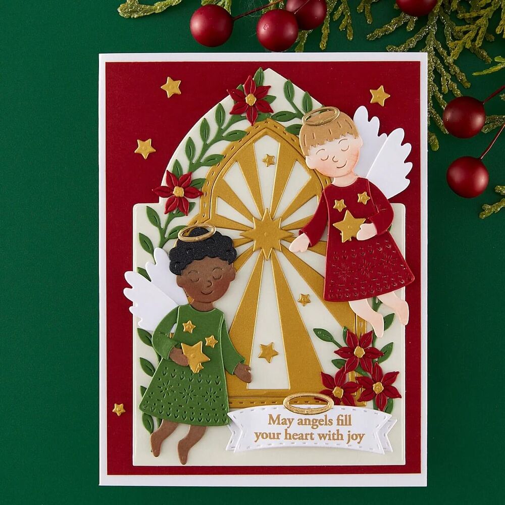 Spellbinders Clear Stamps & Die Set - Everyday Blessings & Banners (by Bibi Cameron) SDS-230