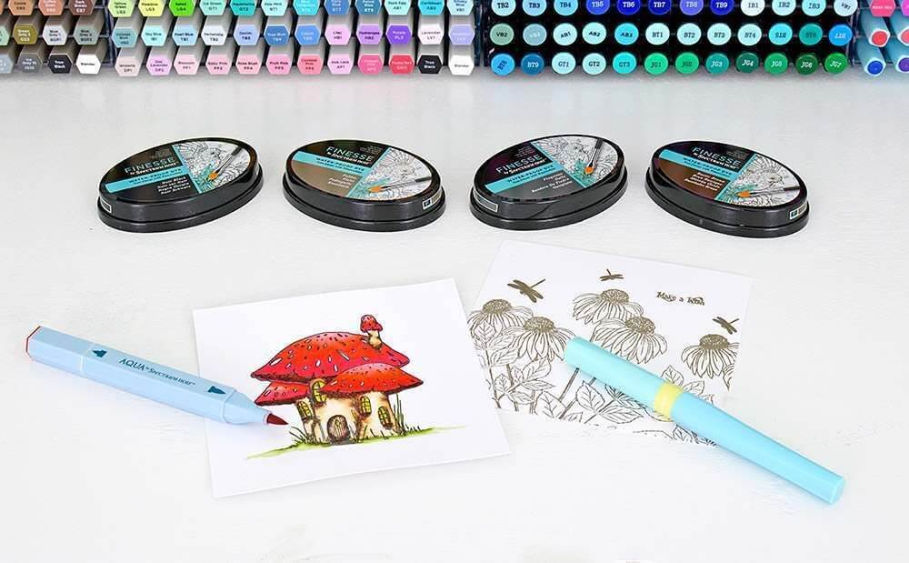 Finesse by Spectrum Noir Waterproof Dye Inkpad - Pebble 