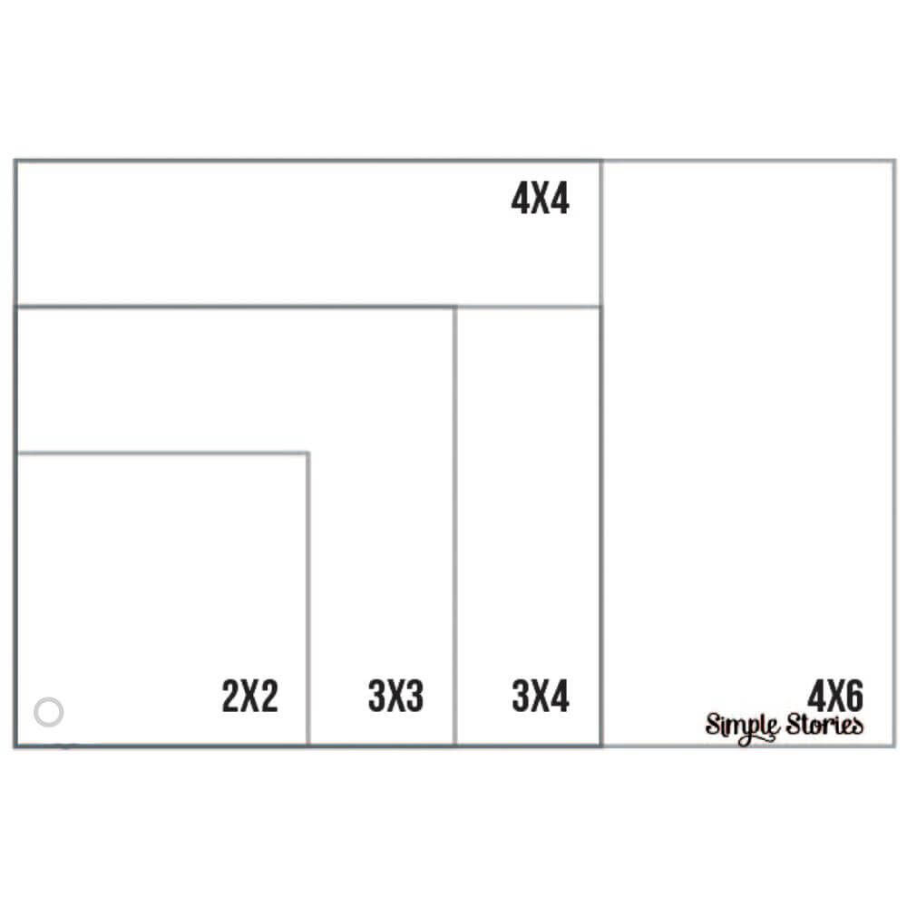 Simple Stories Snap! Photo Crops 5/Pkg - Square & Rectangle