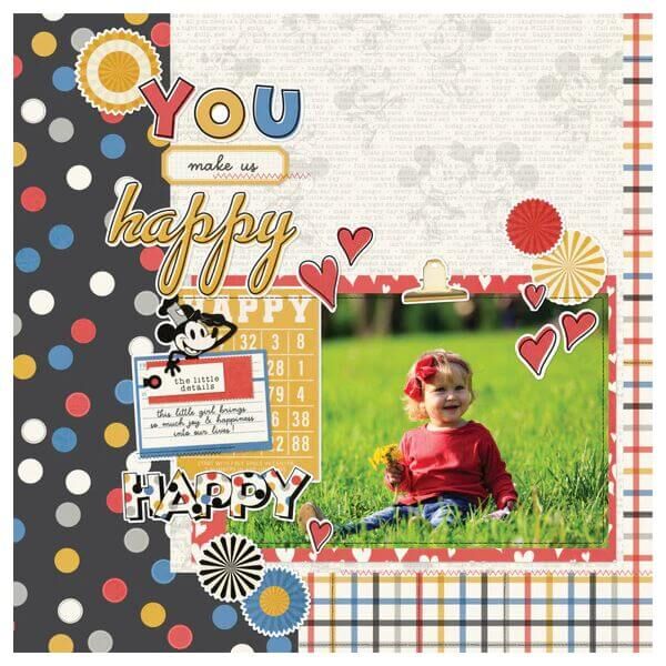 Spellbinders - Say Cheese Classic Mouse - Bits & Pieces (by Simple Stories) SS23418