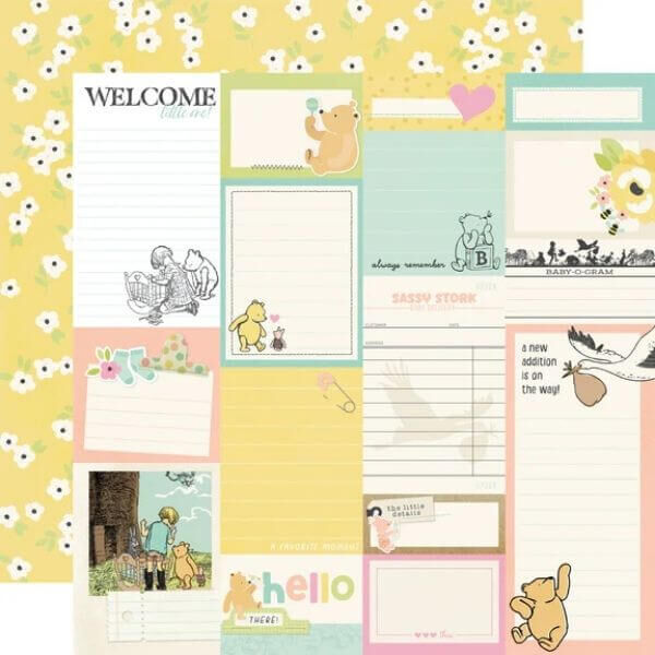 Spellbinders - Say Cheese Classic Pooh - Baby Collection Kit (by Simple Stories) SS25800