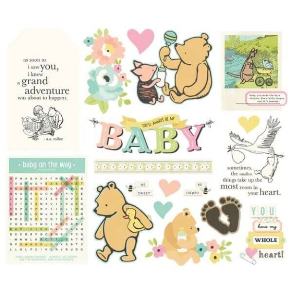 Spellbinders - Say Cheese Classic Pooh - Baby Big Bits & Pieces (by Simple Stories) SS25830