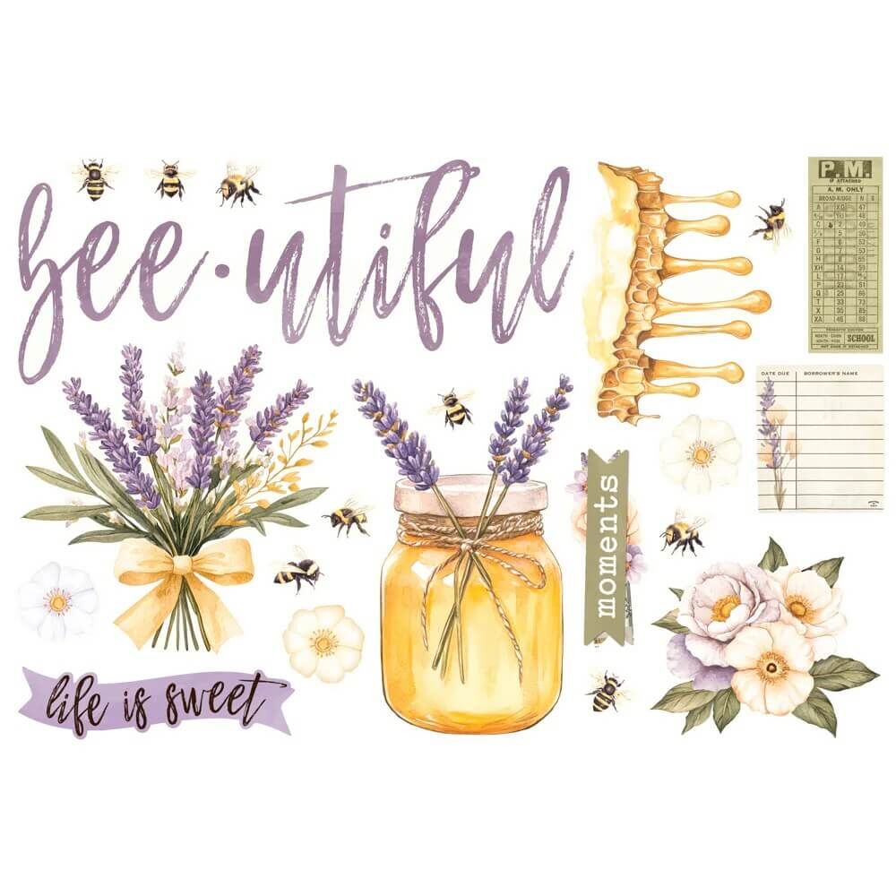 Spellbinders - Simple Vintage Lavender Fields Simple Pages Page Pieces (by Simple Stories) SS26433