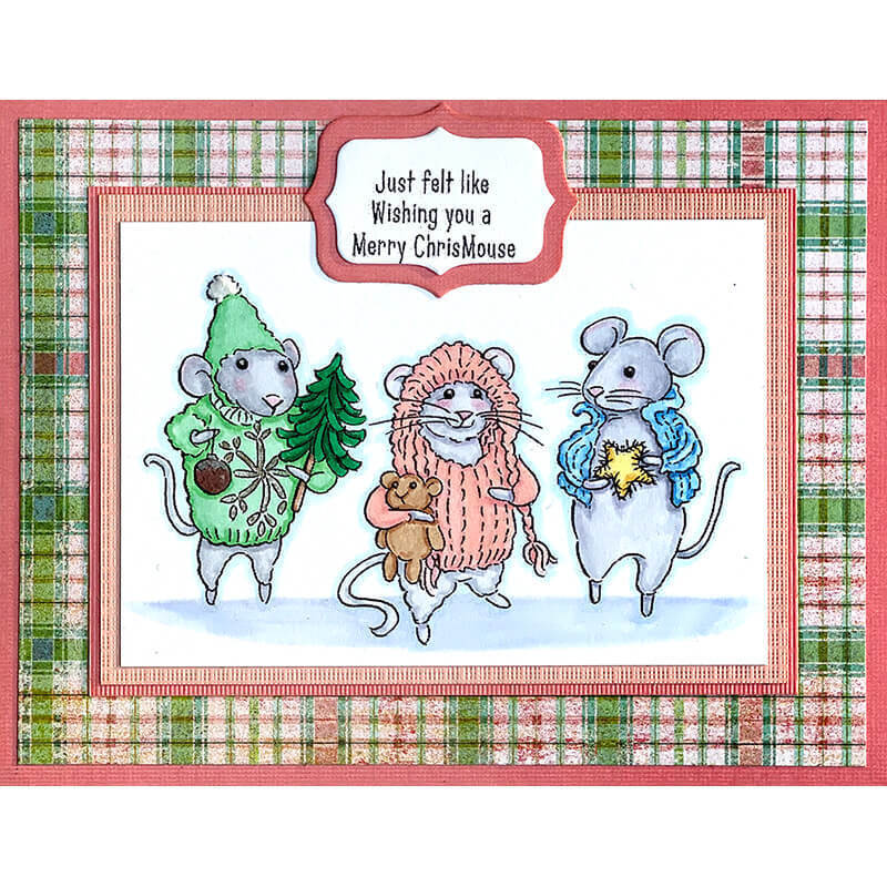 Stampendous Perfectly Clear Stamps - Felt Mice