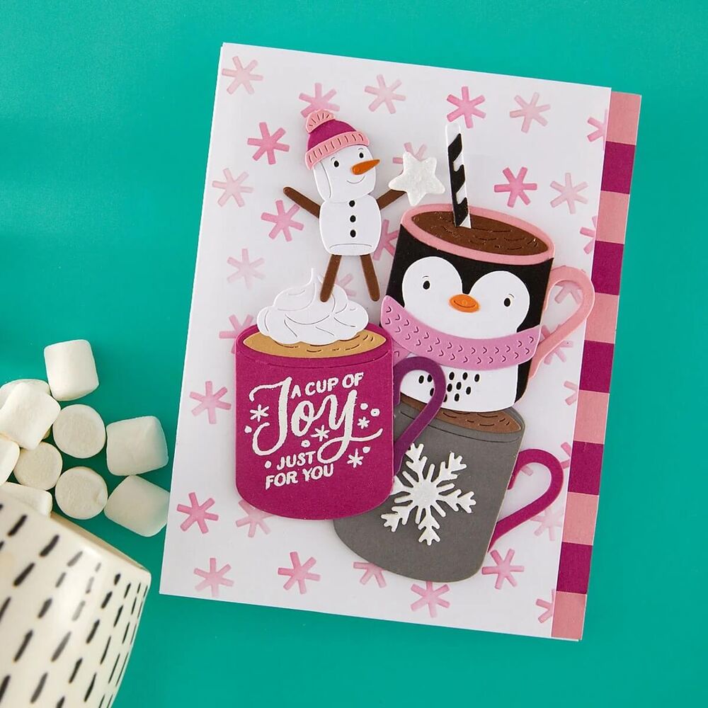 Spellbinders Stencil - Snow Joy STN-109