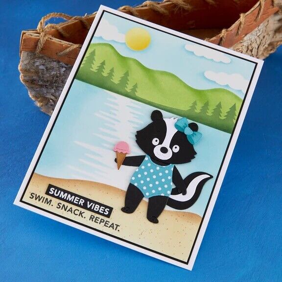 Spellbinders Stencil - Lakeside Memories (Four Sheets) by Allison Frazier STN-121