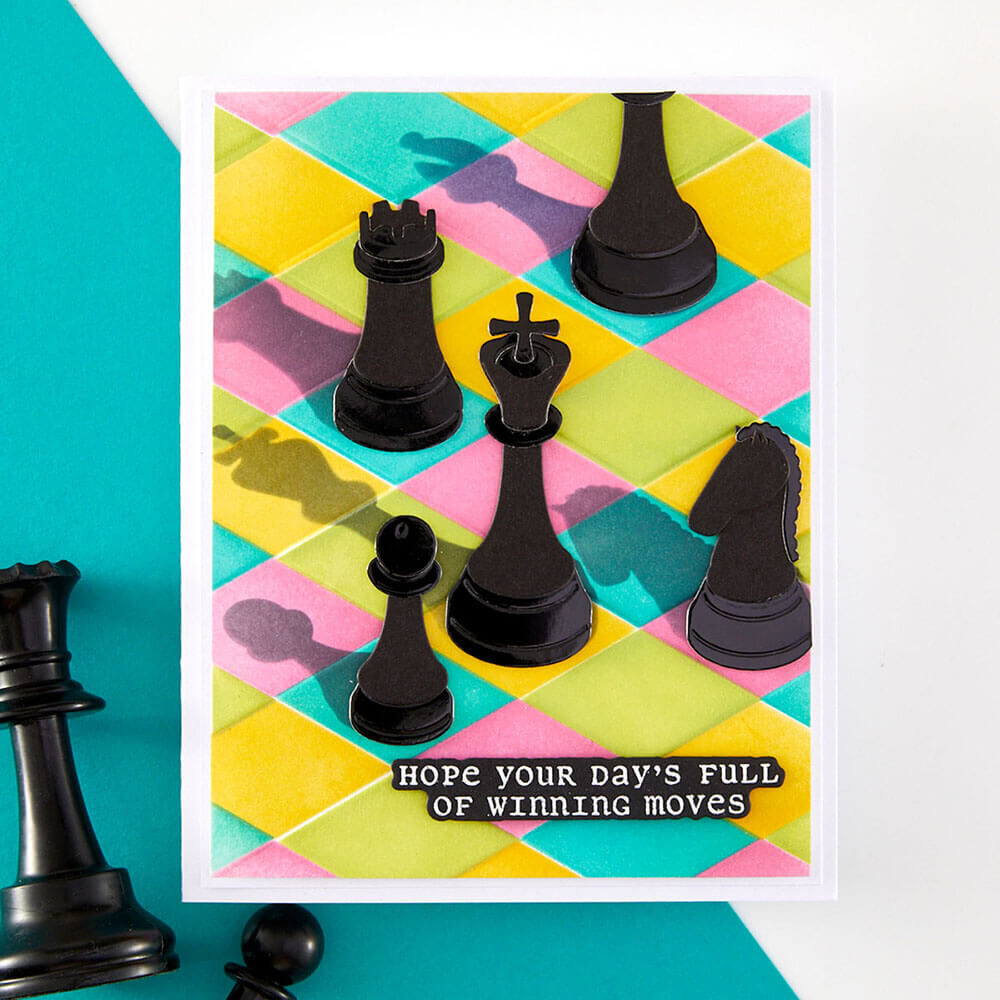 Spellbinders Stencil - Layered Harlequin STN-130