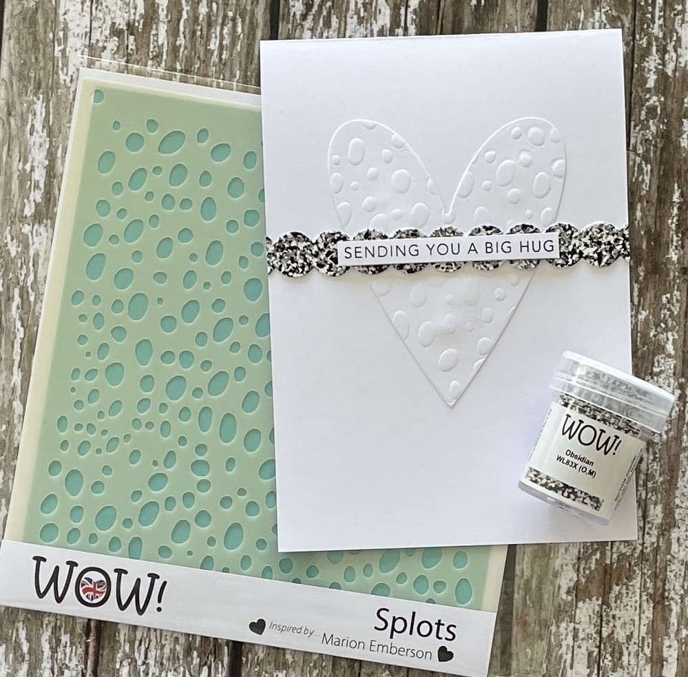 Wow! Embossing Stencil - Splots (by Marion Emberson)