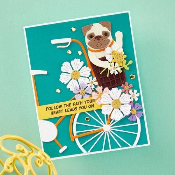 Spellbinders Clear Stamps - Bibi's Cats and Pugs Collection - Cats and Pugs Sentiments (by Bibi Cameron) STP-232