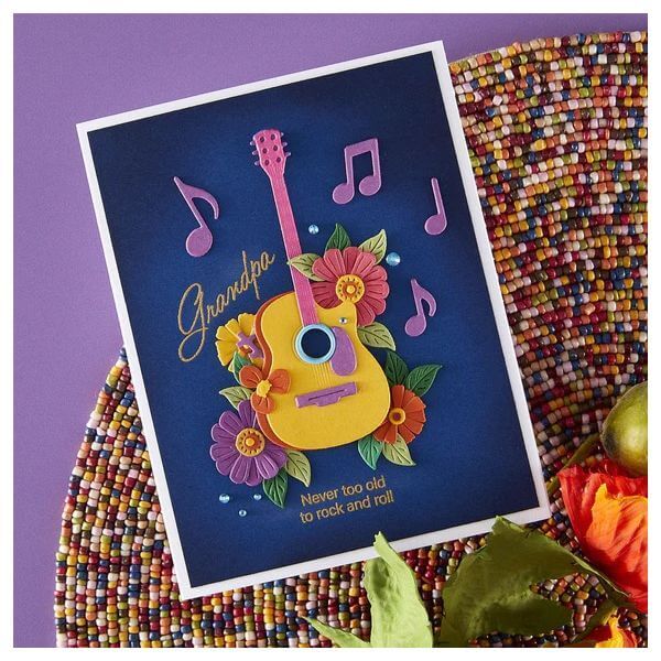 Spellbinders Clear Stamps - Bibi's Musical Notes Collection - Family Musical Mix Greetings (by Bibi Cameron) STP-257