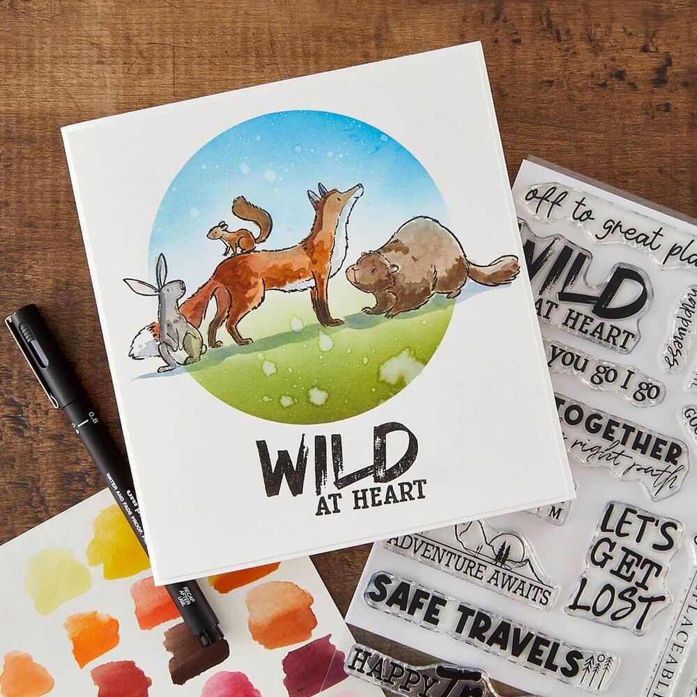 Spellbinders Clear Stamps - Wild Friends (by Josh Griffiths) STP-286