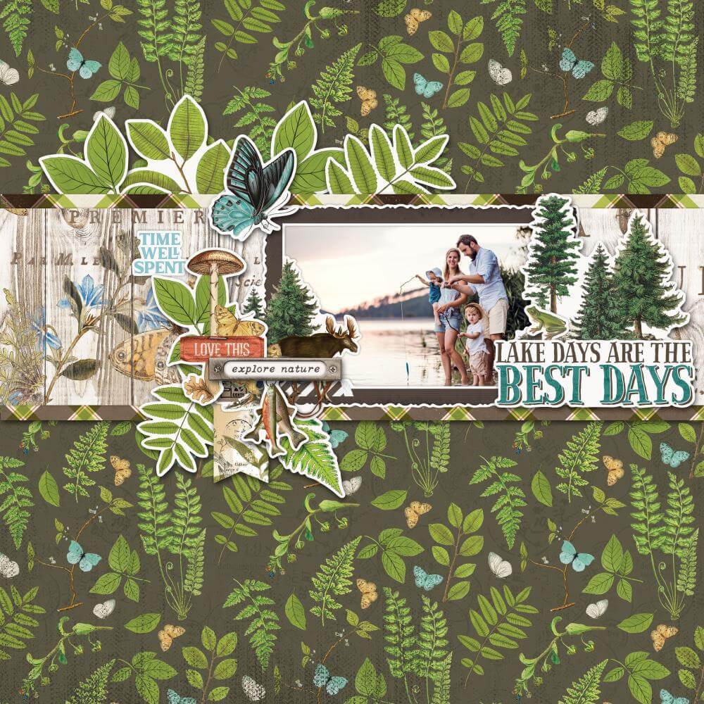 Simple Stories Collection Kit 12"X12" - Simple Vintage Lakeside