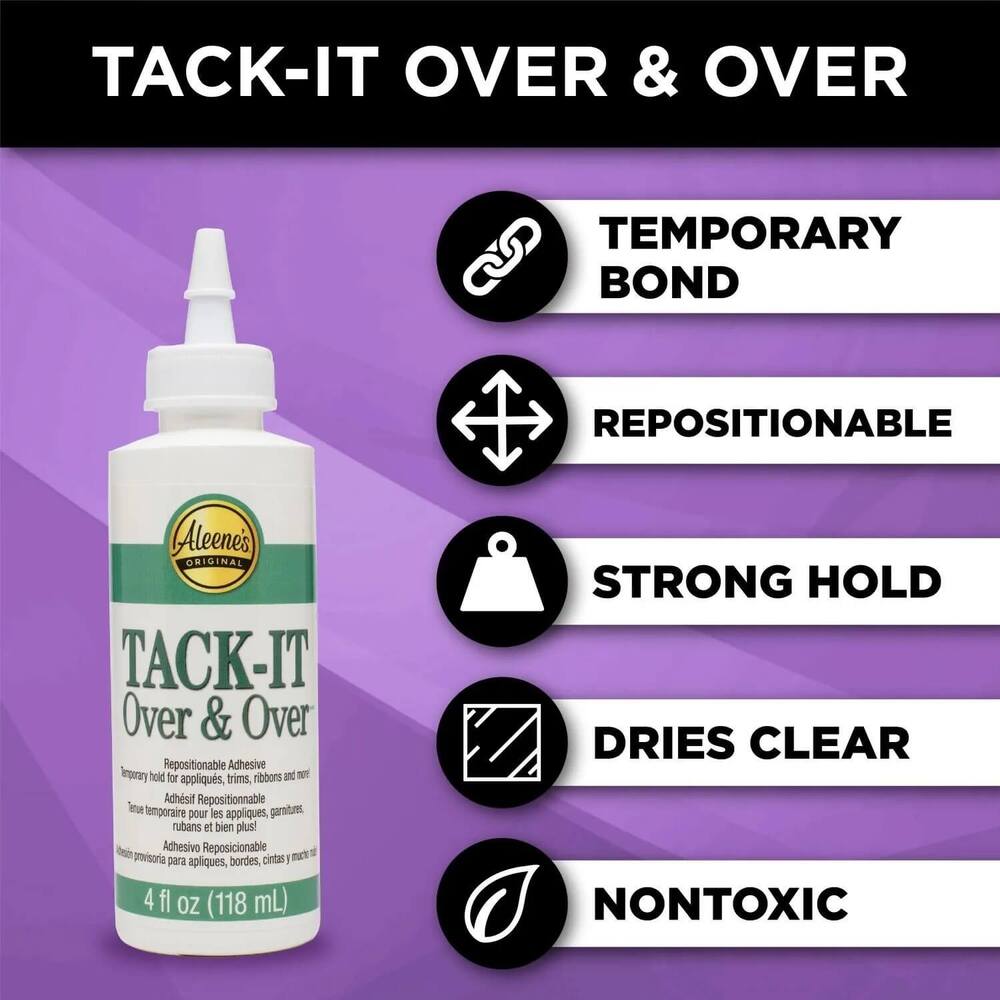 Aleene's Tack It Over and Over Repositionable Adhesive 118ml / 4 fl. oz.