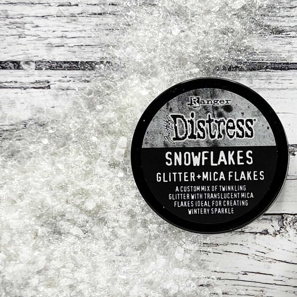 Tim Holtz Distress Snowflakes - Glitter + Mica Flakes TDA92285