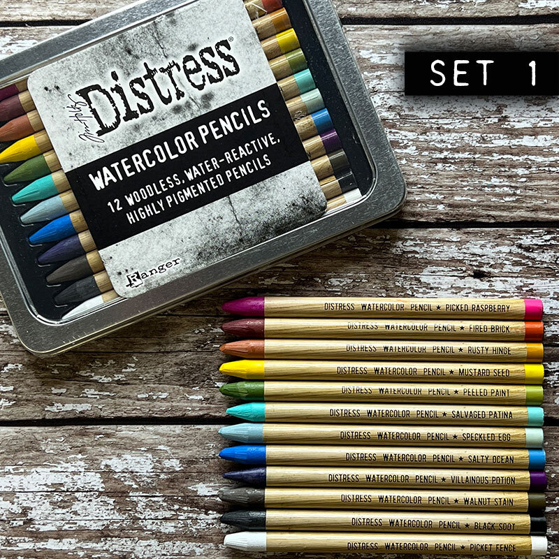 Tim Holtz Distress Watercolor Pencils - Set 1