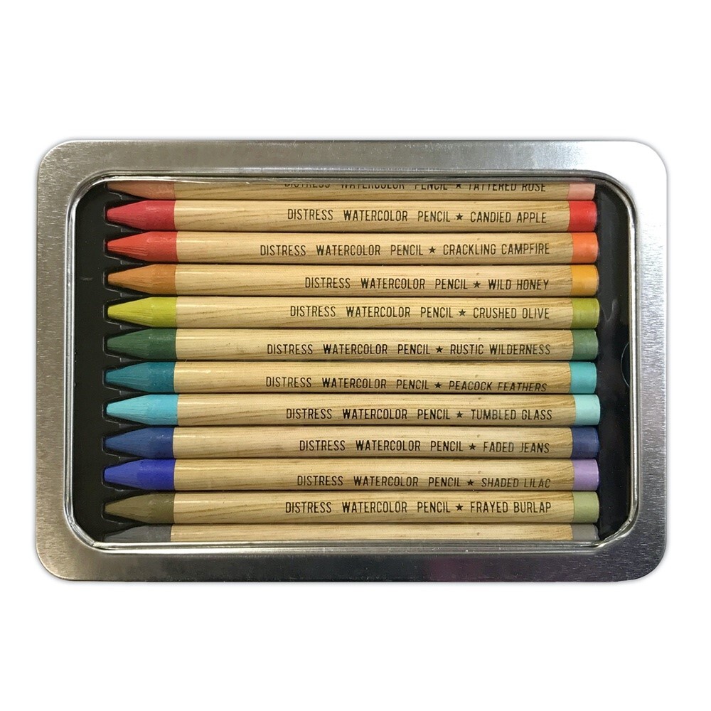 Ranger Tim Holtz Distress Crayons Set #5 Pastels & #1 Water Reactive  Pigments