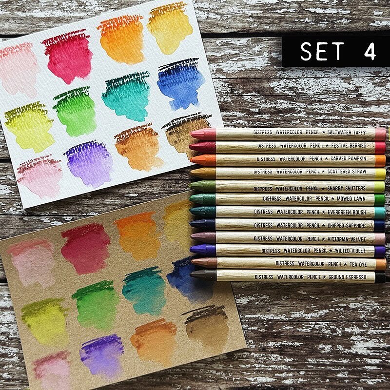 Tim Holtz Distress Watercolor Pencils - Set 4