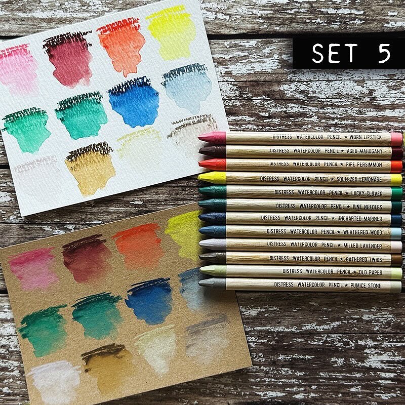 Tim Holtz Distress Watercolor Pencils - Set 5