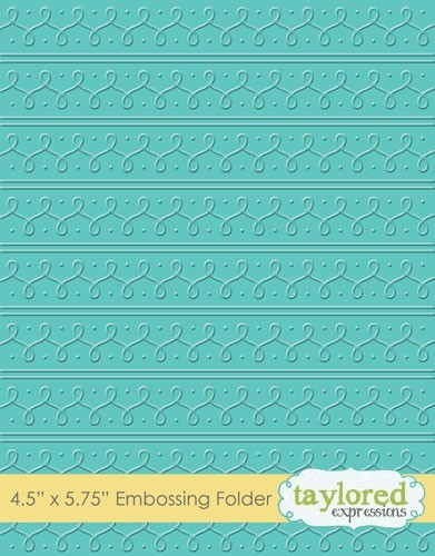 Taylored Expressions Embossing Folder - Loopy Loops - TEEF62 (Discontinued)