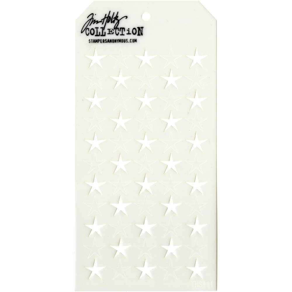 Tim Holtz Layered Stencil 4.125"x8.5" - Shifter Stars THS111