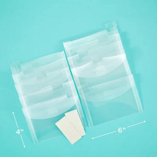 The Organized Option - TOO 4 x 6" Flip Flap Pocket - 10 Pack