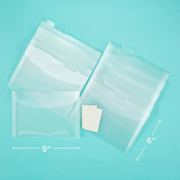 The Organized Option - TOO 9 x 6" Flip Flap Pocket - 10 Pack