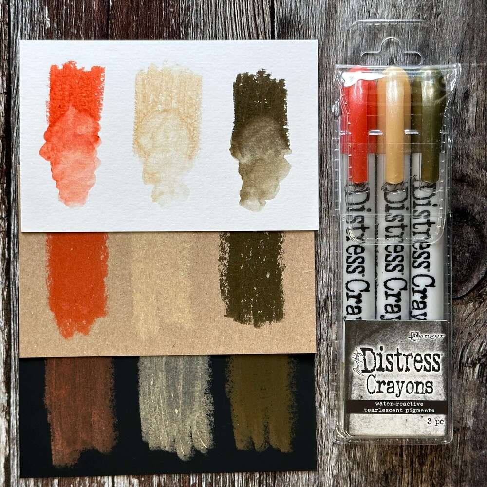 Tim Holtz Distress Halloween Pearlescent Crayon - Set #5 TSHK84341