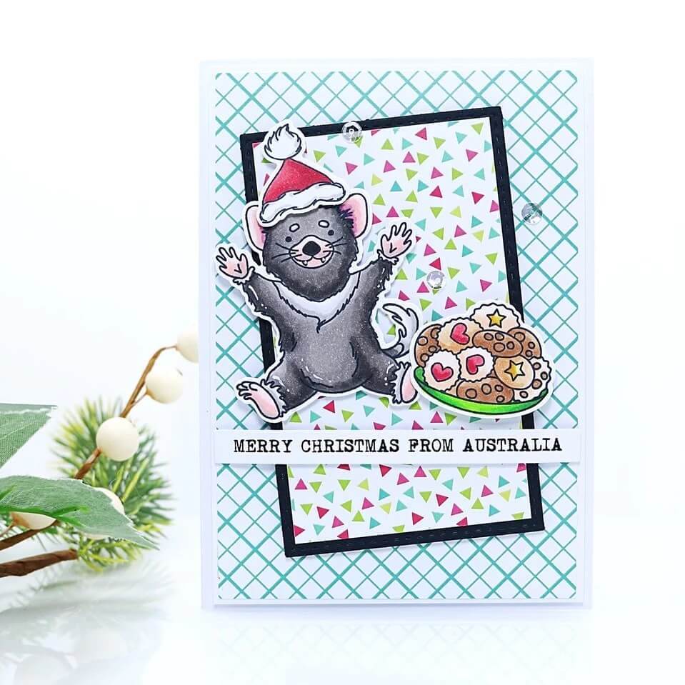Uniquely Creative Clear Stamps - Aussie Christmas 3