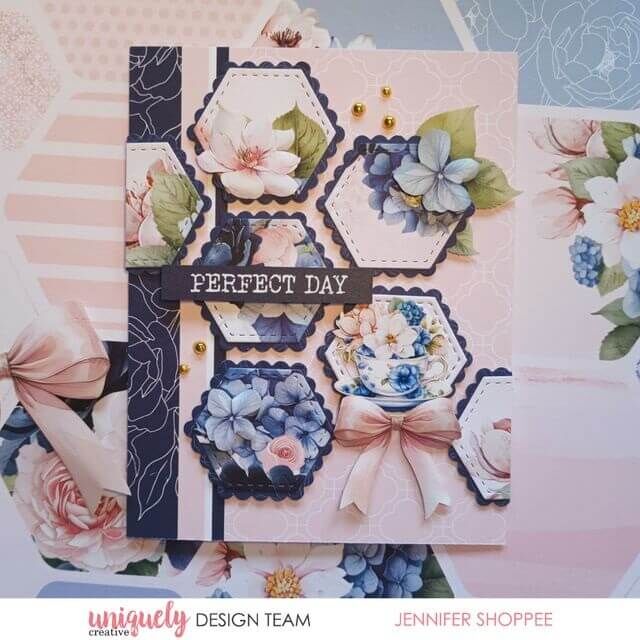 Uniquely Creative Dies - Stitched Nesting Hexagon