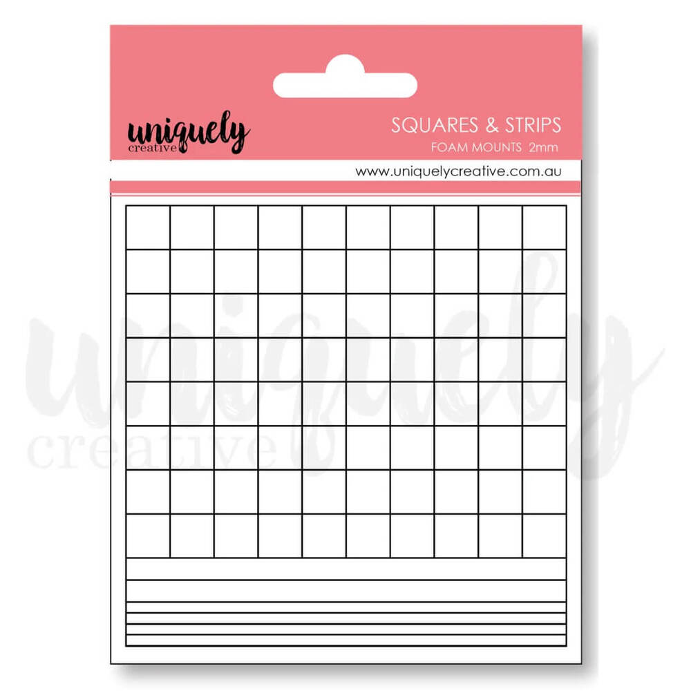 Uniquely Creative Foam Mounts Squares & Strips