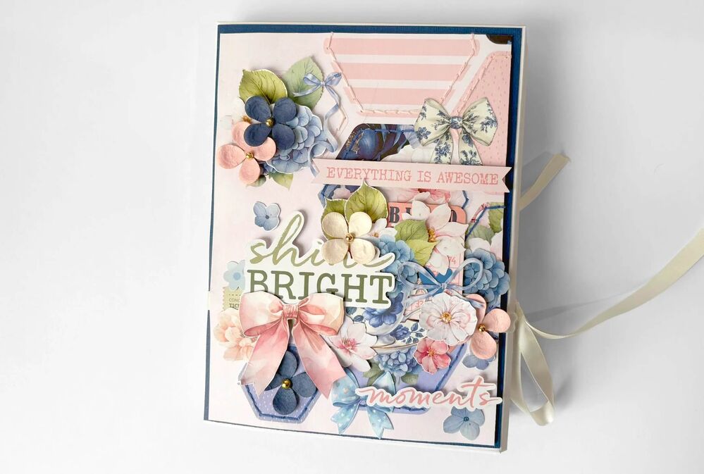 Uniquely Creative - Blue & Blush Flowers
