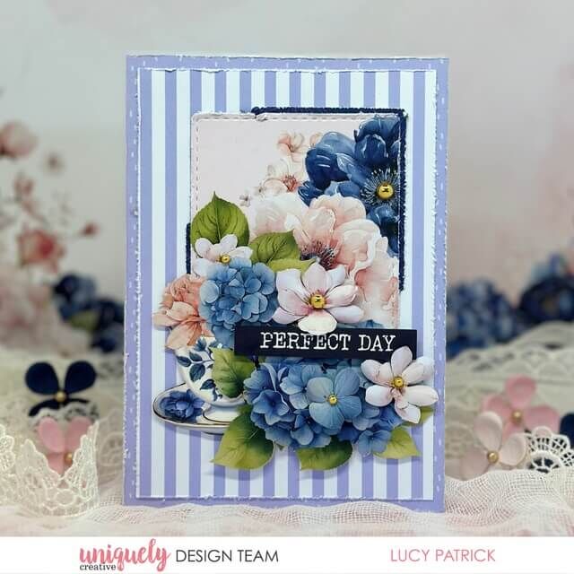 Uniquely Creative - Indigo Bloom Vellum Creative Cuts