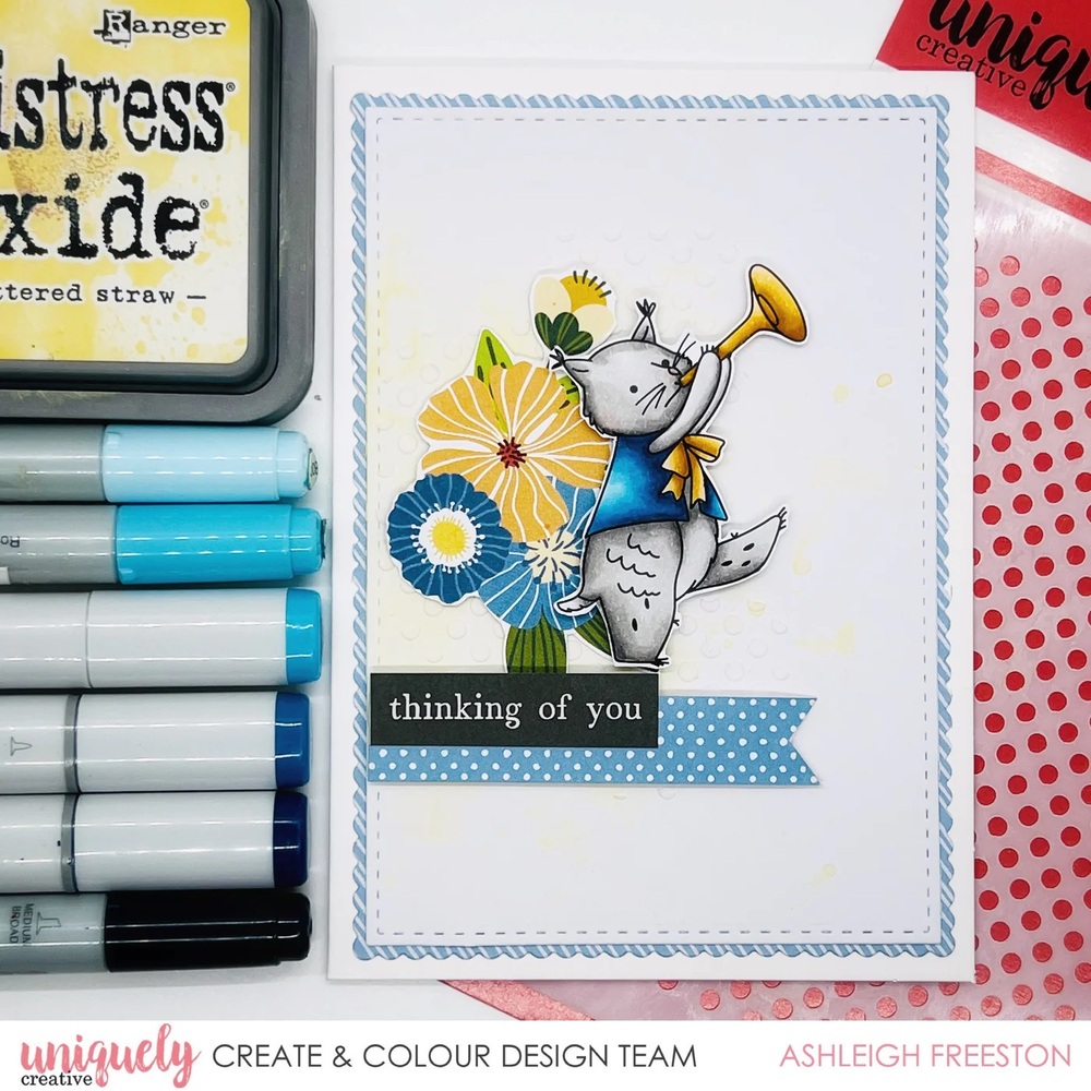 Uniquely Creative - Forest Melody Cut-a-part Sheet Copic Blending Card