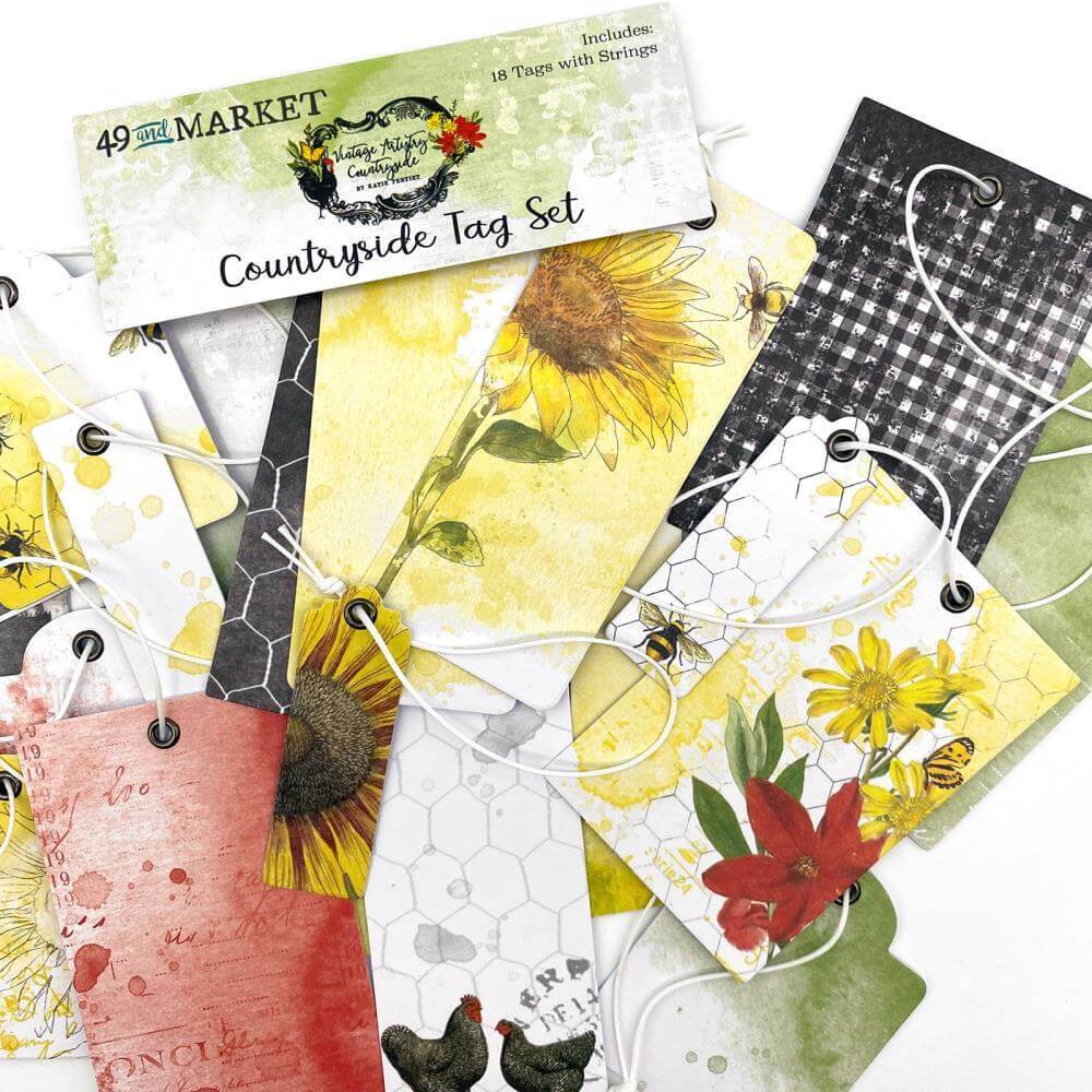 49 and Market - Vintage Artistry Countryside Tag Set