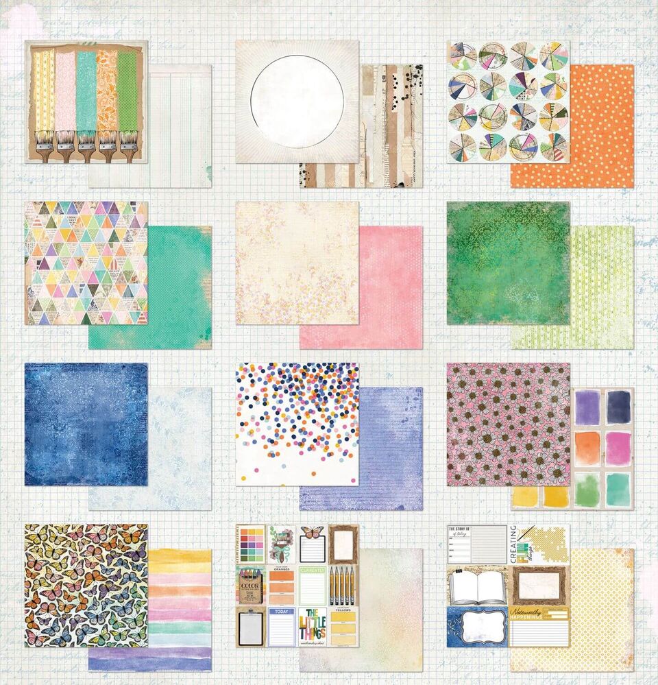 49 And Market Paper Pad 12"X12" - Artful Moments