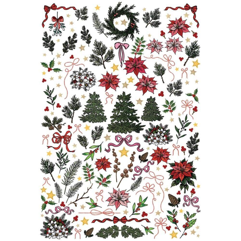 49 And Market Laser Cut Outs - Foliage, Mistletoe And Memories