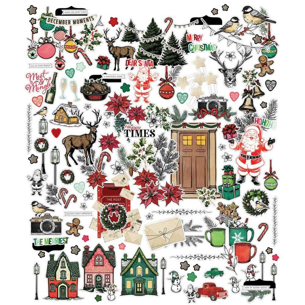 49 And Marketing Die-Cuts - Icons, Mistletoe And Memories