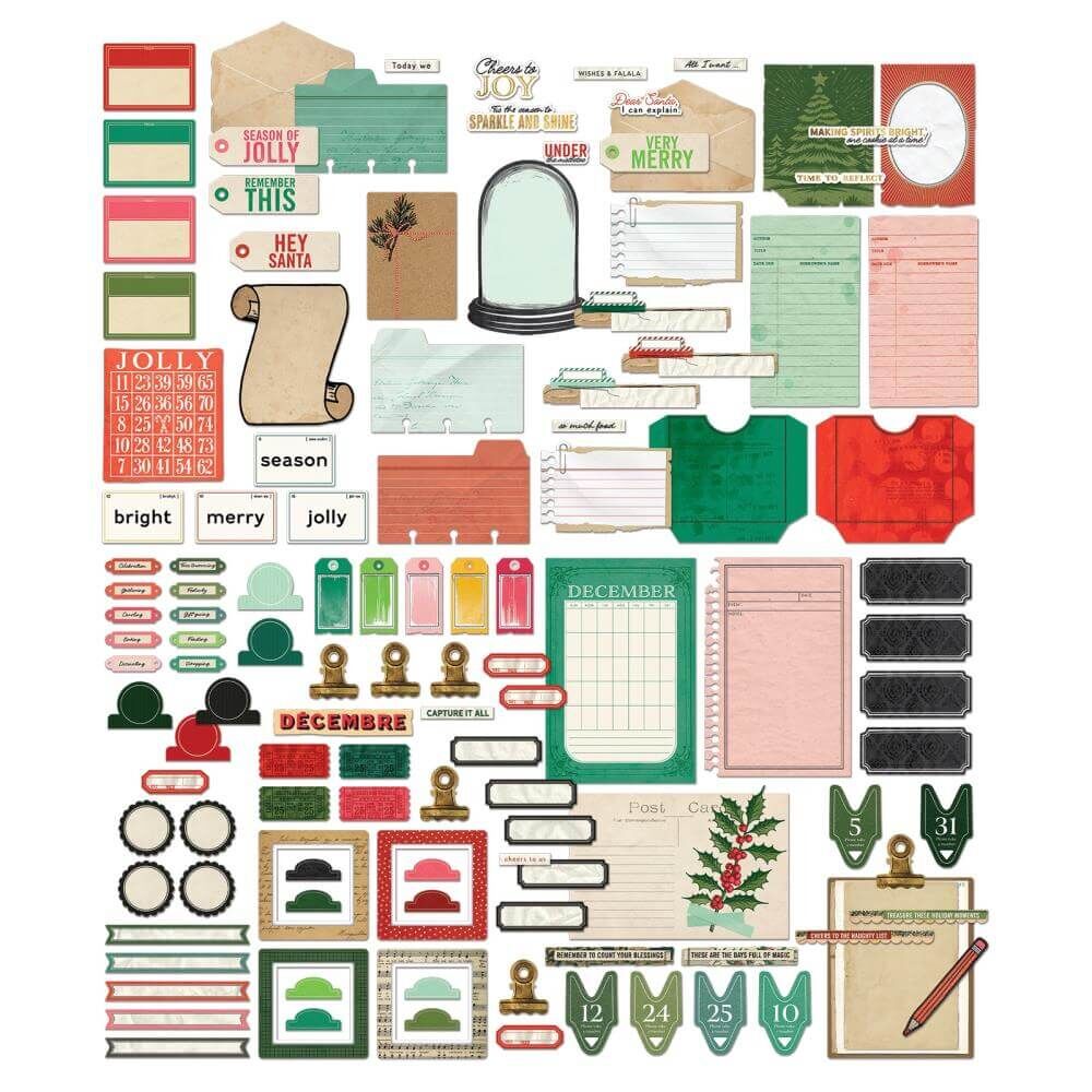 49 And Marketing Die-Cuts - Journaling, Mistletoe And Memories