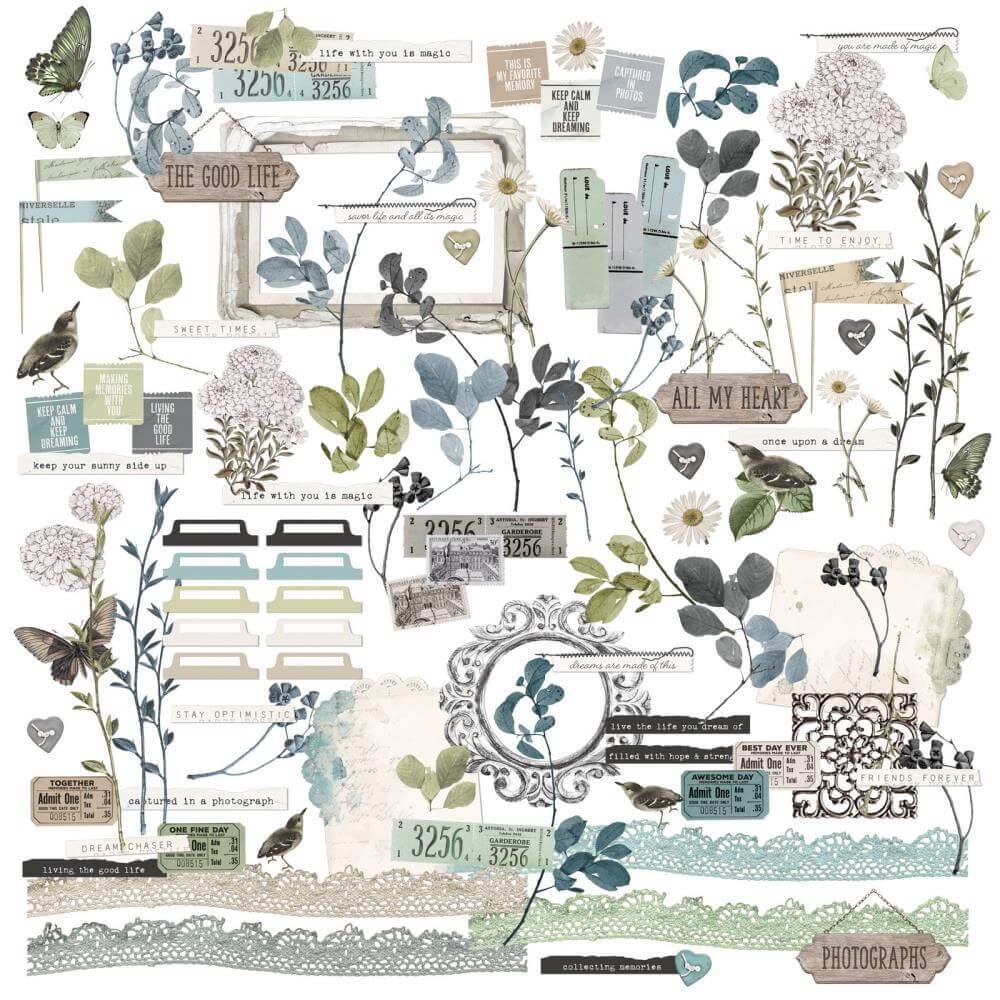 49 And Market Laser Cut Outs - Vintage Artistry Moonlit Garden