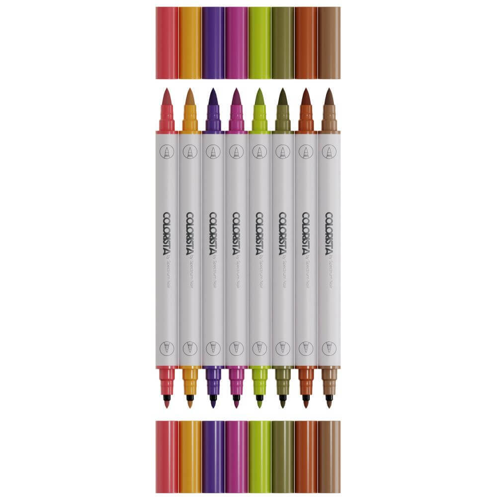 Spectrum Noir Colorista Watercolour Marker 8/Pkg - Botanic Accents