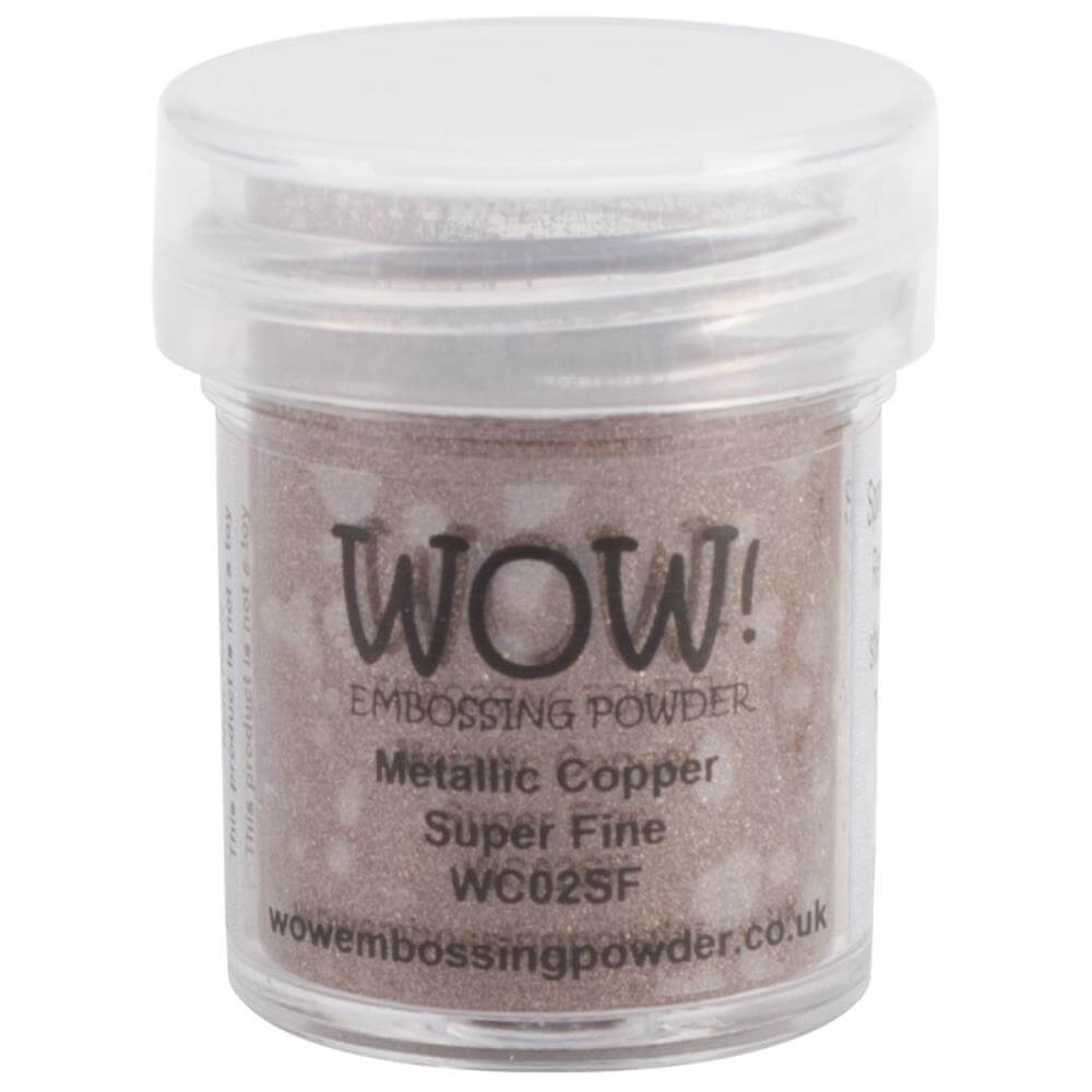 Wow! Embossing Powder Super Fine - Metallic Copper 15ml.