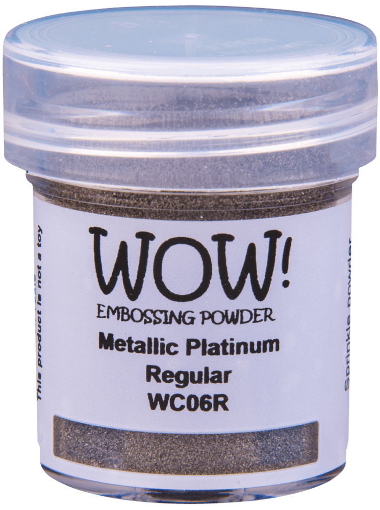 Wow! Embossing Powder Regular 15ml - Metallic Platinum